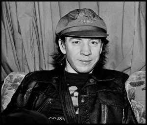 First shot of Stevie Ray Vaughan, backstage at Fitzgerald's
